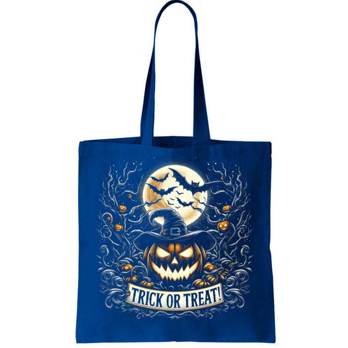 Halloween Pumpkin Jack O Lantern Trick Or Treat Cute Gift Tote Bag