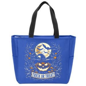 Halloween Pumpkin Jack O Lantern Trick Or Treat Cute Gift Zip Tote Bag