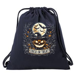 Halloween Pumpkin Jack O Lantern Trick Or Treat Cute Gift Drawstring Bag