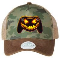 Halloween Pumpkin Jack O Lantern Face Video Game Controller Legacy Tie Dye Trucker Hat
