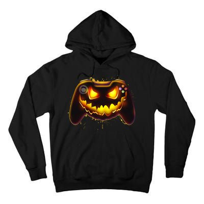 Halloween Pumpkin Jack O Lantern Face Video Game Controller Tall Hoodie