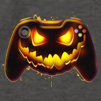 Halloween Pumpkin Jack O Lantern Face Video Game Controller Vector Backpack