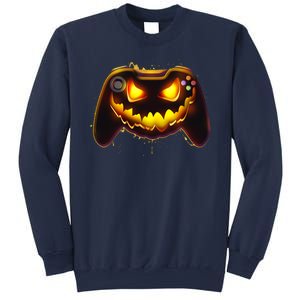 Halloween Pumpkin Jack O Lantern Face Video Game Controller Sweatshirt