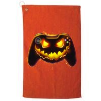 Halloween Pumpkin Jack O Lantern Face Video Game Controller Golf Towel