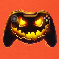 Halloween Pumpkin Jack O Lantern Face Video Game Controller Golf Towel