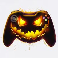 Halloween Pumpkin Jack O Lantern Face Video Game Controller Garment-Dyed Sweatshirt