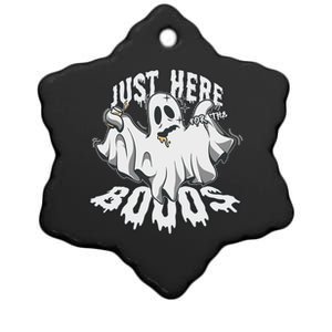 Halloween Party Just Here For The Boos Ing Spirits Gift Ceramic Star Ornament