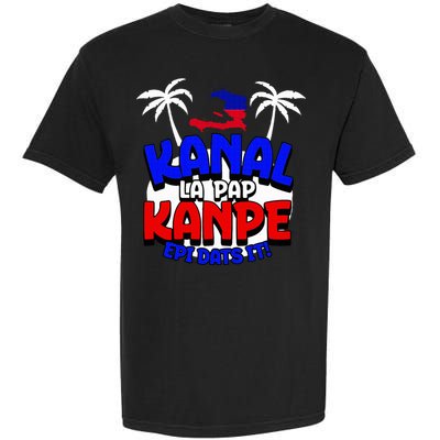 Haiti Pride Kanal Pap Kanpe Haitian Creole Heritage 1804 Map Garment-Dyed Heavyweight T-Shirt