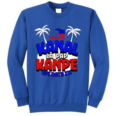 Haiti Pride Kanal Pap Kanpe Haitian Creole Heritage 1804 Map Sweatshirt