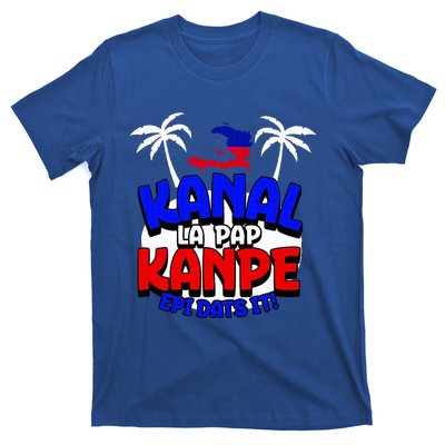 Haiti Pride Kanal Pap Kanpe Haitian Creole Heritage 1804 Map T-Shirt