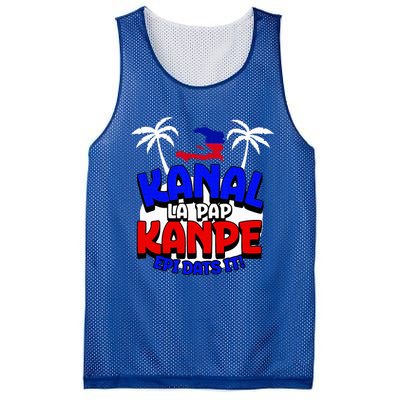 Haiti Pride Kanal Pap Kanpe Haitian Creole Heritage 1804 Map Mesh Reversible Basketball Jersey Tank