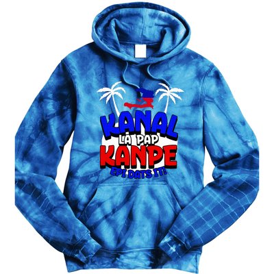 Haiti Pride Kanal Pap Kanpe Haitian Creole Heritage 1804 Map Tie Dye Hoodie