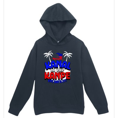 Haiti Pride Kanal Pap Kanpe Haitian Creole Heritage 1804 Map Urban Pullover Hoodie