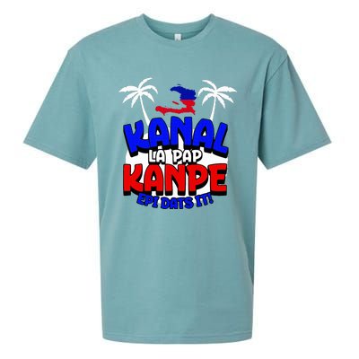 Haiti Pride Kanal Pap Kanpe Haitian Creole Heritage 1804 Map Sueded Cloud Jersey T-Shirt