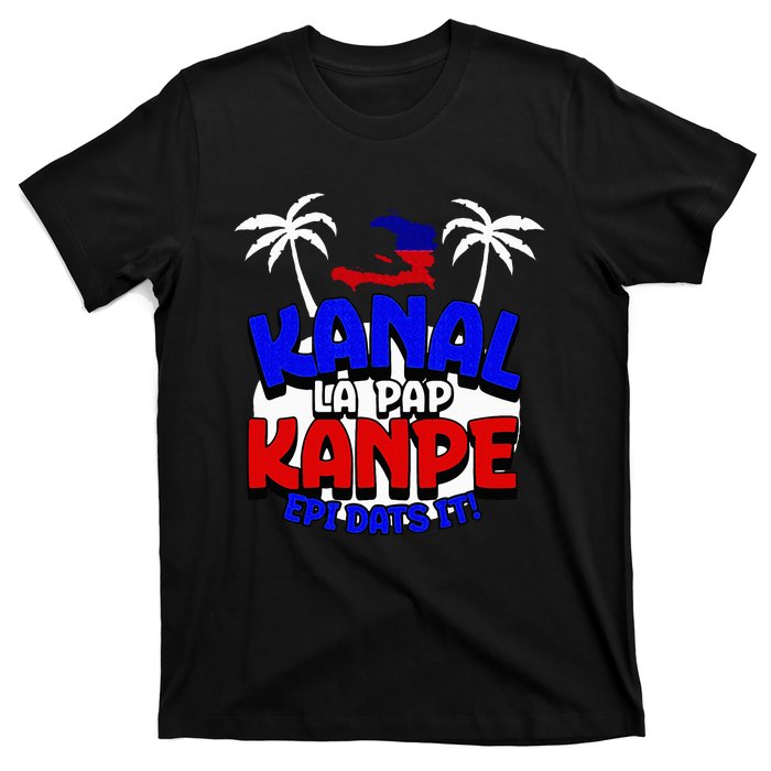 Haiti Pride Kanal Pap Kanpe Haitian Creole Heritage 1804 Map T-Shirt