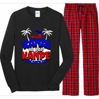 Haiti Pride Kanal Pap Kanpe Haitian Creole Heritage 1804 Map Long Sleeve Pajama Set