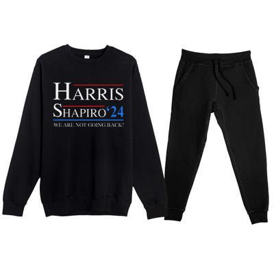 Harrisshapiro2024 President Kamala Harris 2024 Election Premium Crewneck Sweatsuit Set