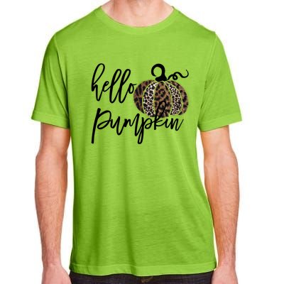 Hello Pumpkin Leopard Thanksgiving Halloween Fall Meaningful Gift Adult ChromaSoft Performance T-Shirt