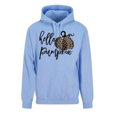 Hello Pumpkin Leopard Thanksgiving Halloween Fall Meaningful Gift Unisex Surf Hoodie