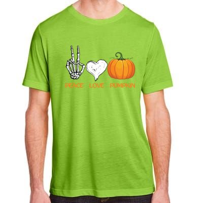 Halloween Peace Love Pumpkin Cute Fall Halloween Gift Adult ChromaSoft Performance T-Shirt