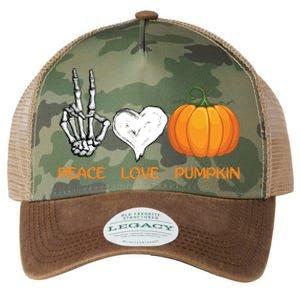 Halloween Peace Love Pumpkin Cute Fall Halloween Gift Legacy Tie Dye Trucker Hat