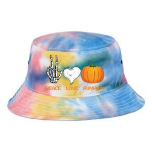 Halloween Peace Love Pumpkin Cute Fall Halloween Gift Tie Dye Newport Bucket Hat