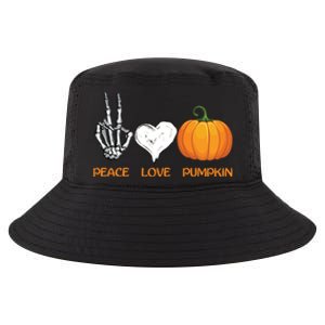 Halloween Peace Love Pumpkin Cute Fall Halloween Gift Cool Comfort Performance Bucket Hat