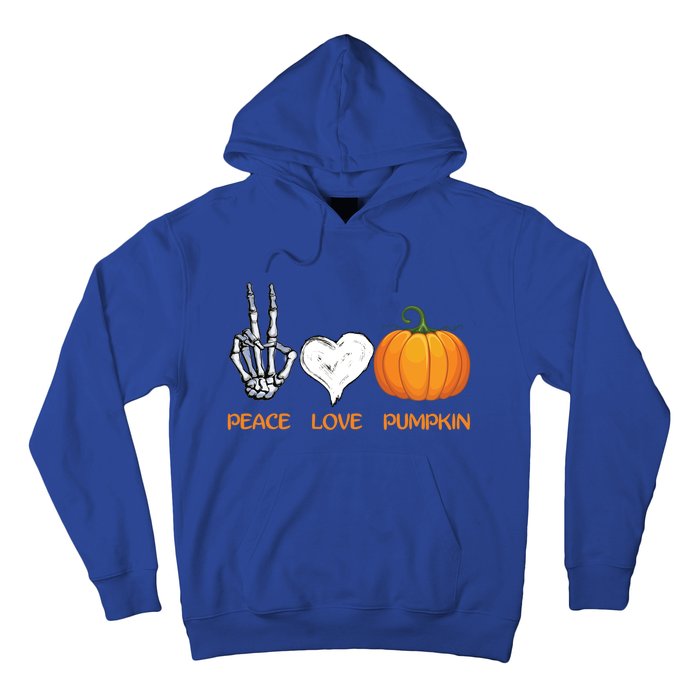 Halloween Peace Love Pumpkin Cute Fall Halloween Gift Hoodie