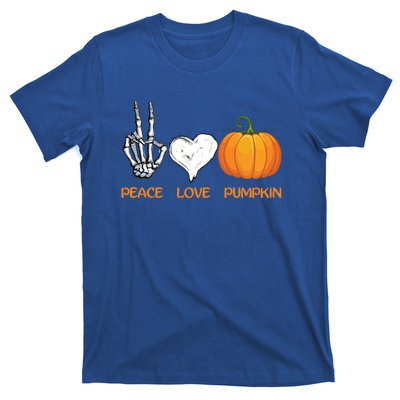 Halloween Peace Love Pumpkin Cute Fall Halloween Gift T-Shirt