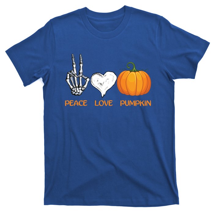 Halloween Peace Love Pumpkin Cute Fall Halloween Gift T-Shirt