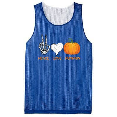 Halloween Peace Love Pumpkin Cute Fall Halloween Gift Mesh Reversible Basketball Jersey Tank