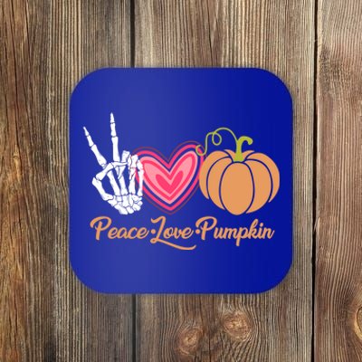 Halloween Peace Love Pumpkin Fall Gift Cute Gift Coaster