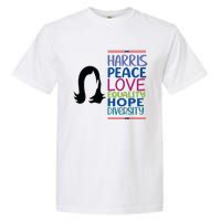 Harris Peace Love Equality Hope Diversity Garment-Dyed Heavyweight T-Shirt