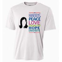 Harris Peace Love Equality Hope Diversity Cooling Performance Crew T-Shirt