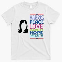 Harris Peace Love Equality Hope Diversity T-Shirt