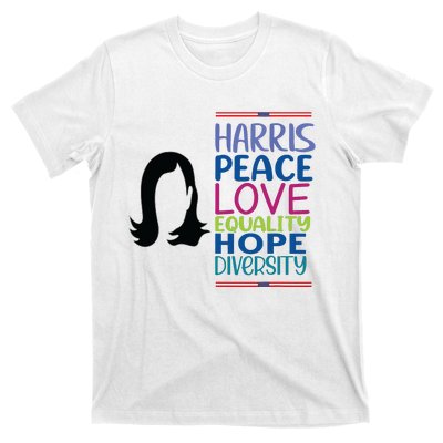 Harris Peace Love Equality Hope Diversity T-Shirt