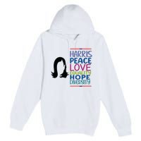 Harris Peace Love Equality Hope Diversity Premium Pullover Hoodie