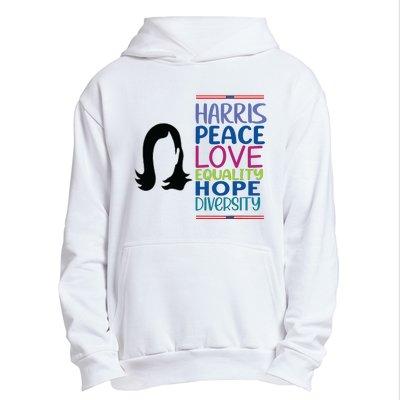 Harris Peace Love Equality Hope Diversity Urban Pullover Hoodie