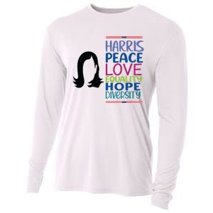 Harris Peace Love Equality Hope Diversity Cooling Performance Long Sleeve Crew