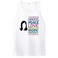 Harris Peace Love Equality Hope Diversity PosiCharge Competitor Tank