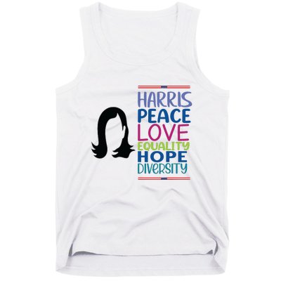 Harris Peace Love Equality Hope Diversity Tank Top