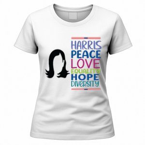 Harris Peace Love Equality Hope Diversity Women's T-Shirt