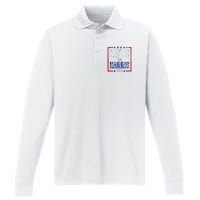 Harris President Love Kamala Harris Performance Long Sleeve Polo