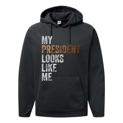 Harris President Looks Like Me For The 47th President Performance Fleece Hoodie