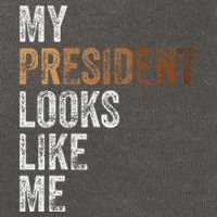 Harris President Looks Like Me For The 47th President Cotton Canvas Backpack