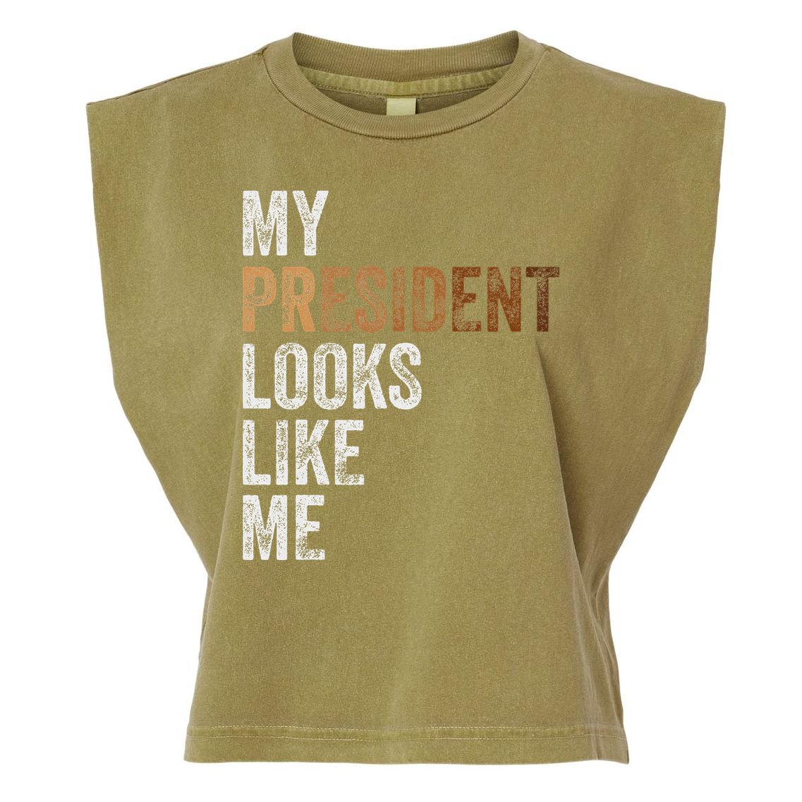 Harris President Looks Like Me For The 47th President Garment-Dyed Women's Muscle Tee