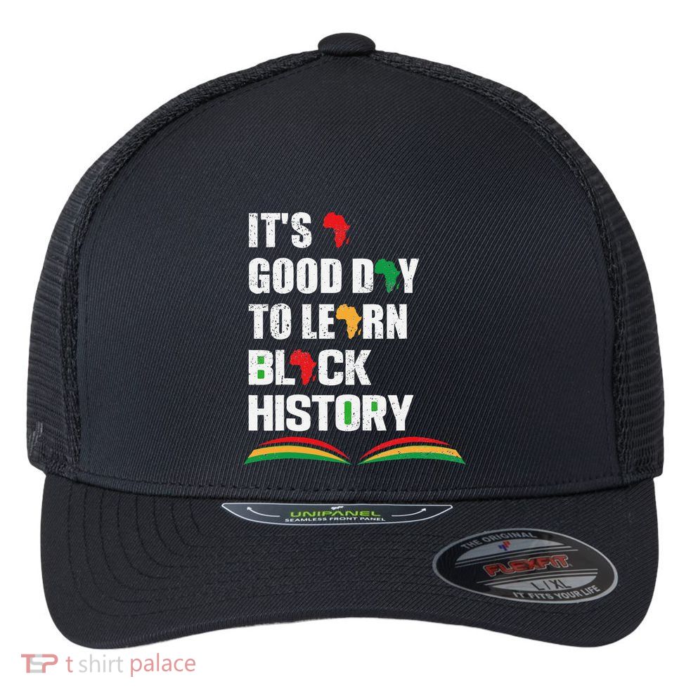 Honoring Past Learn Black History Inspiring Educated Leaders Flexfit Unipanel Trucker Cap