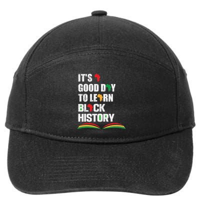 Honoring Past Learn Black History Inspiring Educated Leaders 7-Panel Snapback Hat