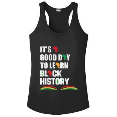 Honoring Past Learn Black History Inspiring Educated Leaders Ladies PosiCharge Competitor Racerback Tank