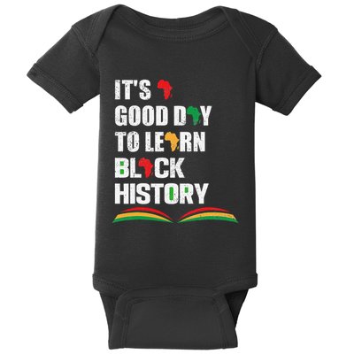Honoring Past Learn Black History Inspiring Educated Leaders Baby Bodysuit